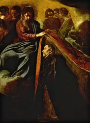 La Virgen apareciendo a San Ildefonso y dándole una túnica